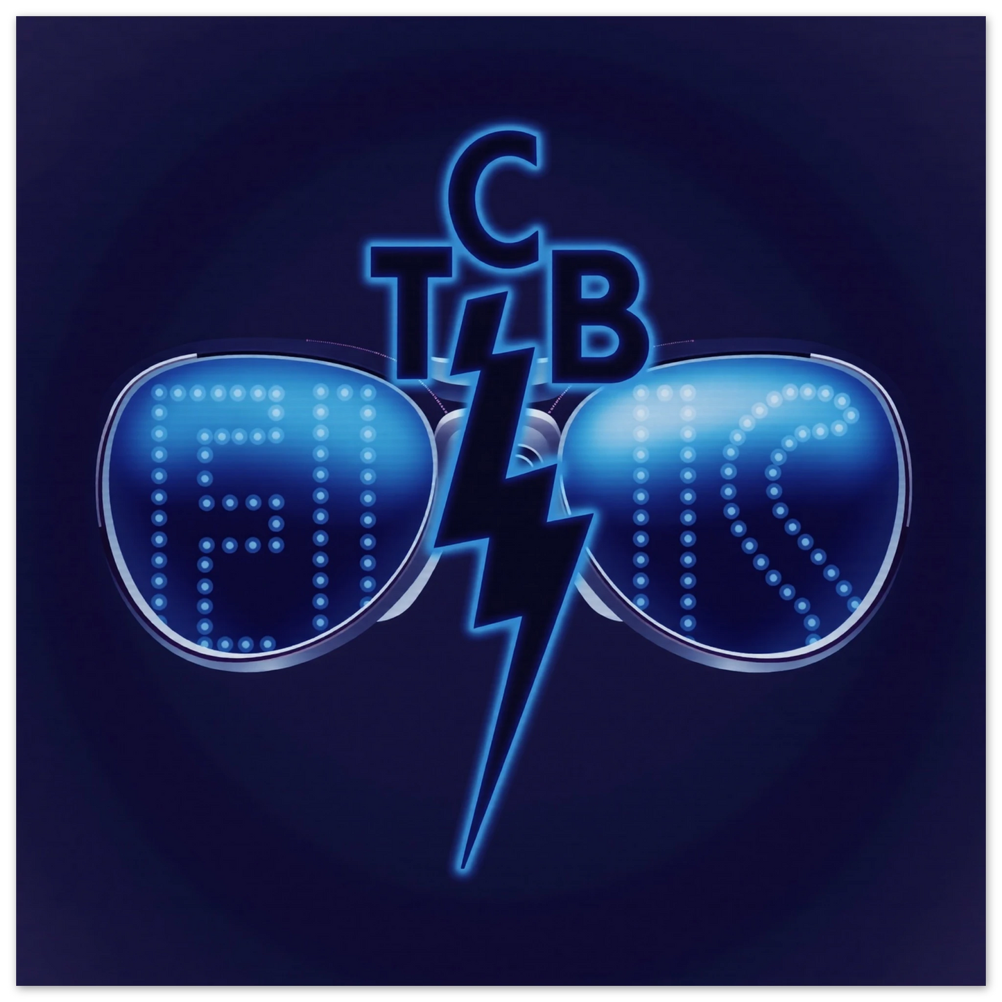 Elvis Presley TCB Sunglasses Art Print 50x50 cm 20x20″ Museum-Quality Matte Paper Poster