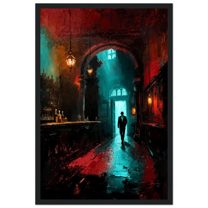 Speakeasy 1920s Bar Art Poster Print 60x90 cm 24x36″ Sleek Acrylic Print No Frame