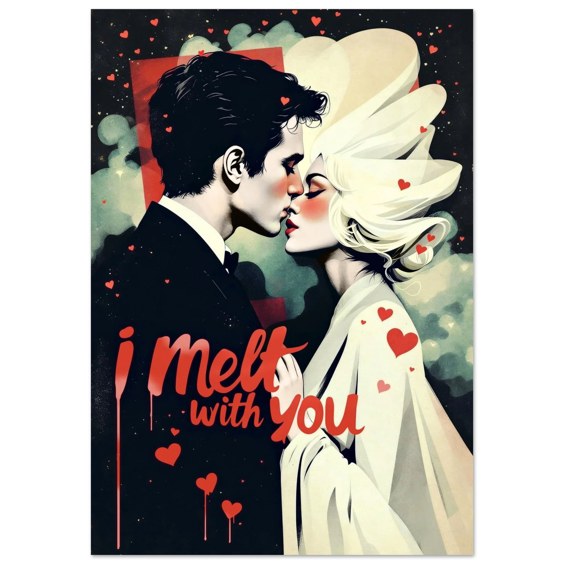 I Melt With You Avant-garde Retro Art Print