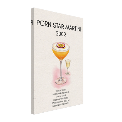 Porn Star Martini Bar Art Cocktail Print No Frame 40x60 cm 16x24″ Gallery Wrapped Canvas
