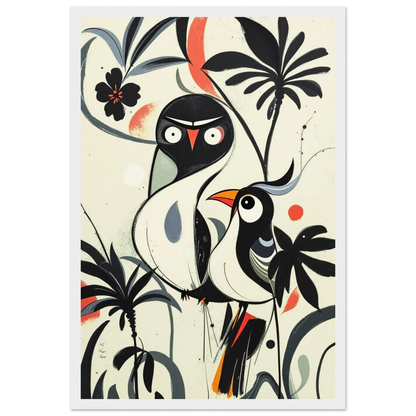 Abstract Bird Modern Tropical Art Print