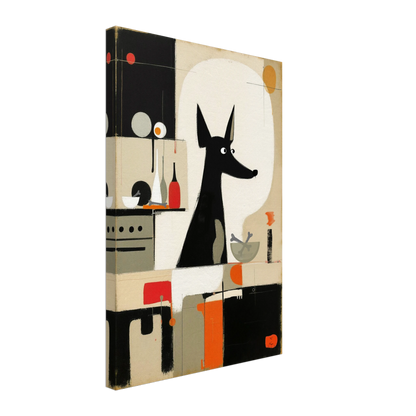 Modern Quirky Dog Lover Art Print No Frame 40x60 cm 16x24″ Gallery Wrapped Canvas