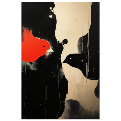 Abstract Bird Minimalist Fine Art Print 40x60 cm 16x24″ Museum-Quality Matte Paper Poster No Frame