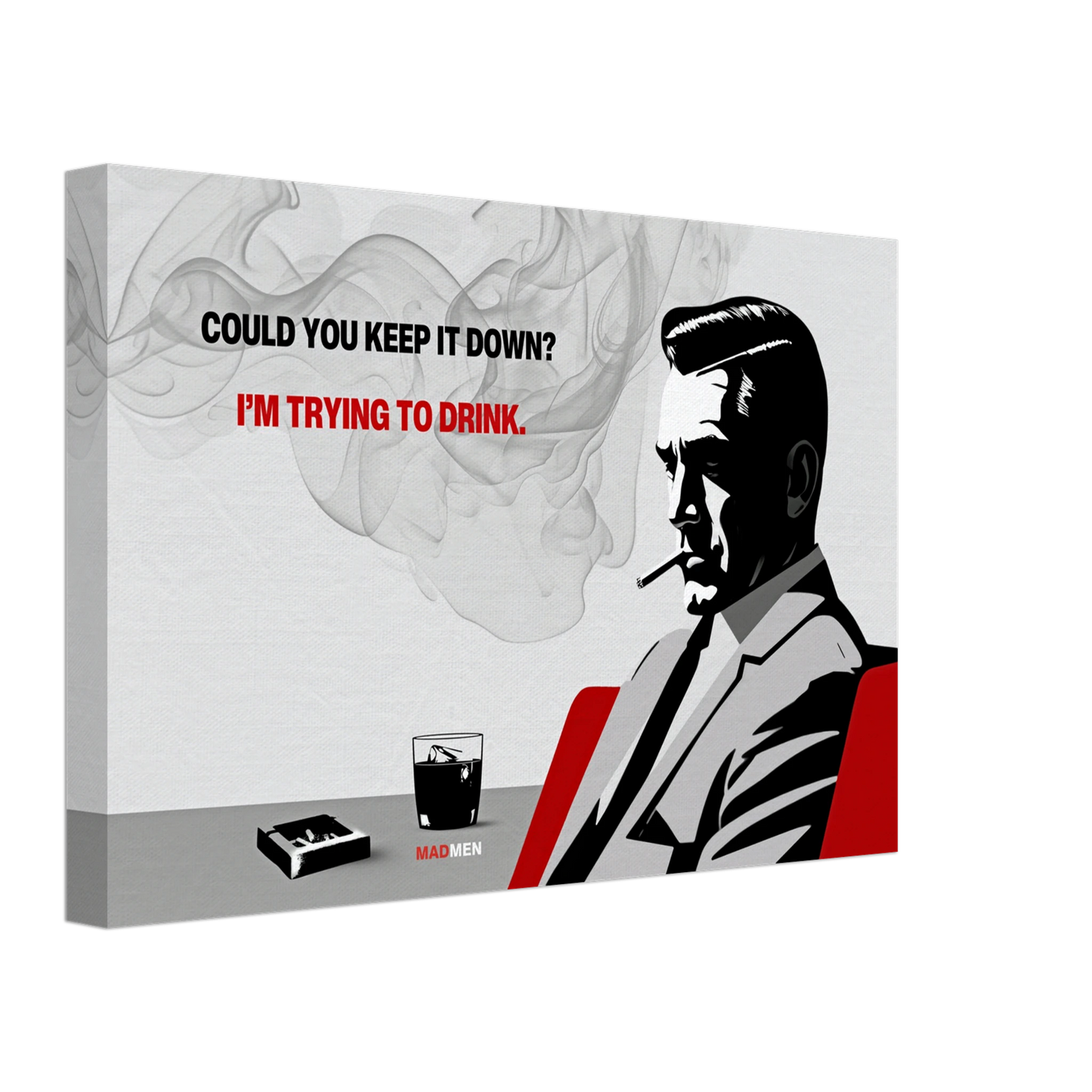 Don Draper Funny Quote Bar Art Print No Frame 30x45 cm 12x18″ Gallery Wrapped Canvas