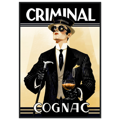 Criminal Cognac 1920s Art Deco Print
