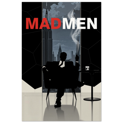 Mad Men Don Draper Retro Art Print No Frame 40x60 cm 16x24″ Museum-Quality Matte Paper Poster