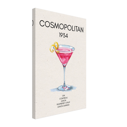 Cosmopolitan Cocktail Bar Art Print No Frame 40x60 cm 16x24″ Gallery Wrapped Canvas