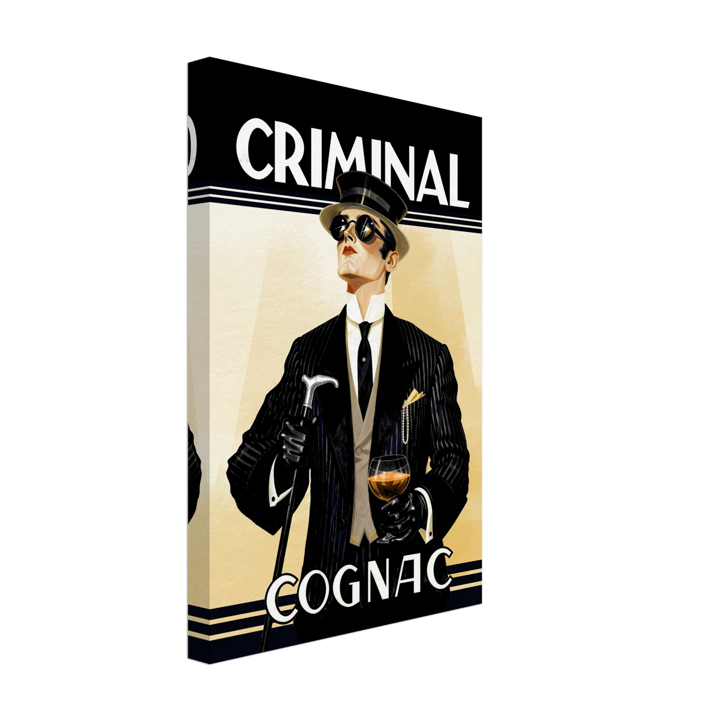 Criminal Cognac 1920s Art Deco Print