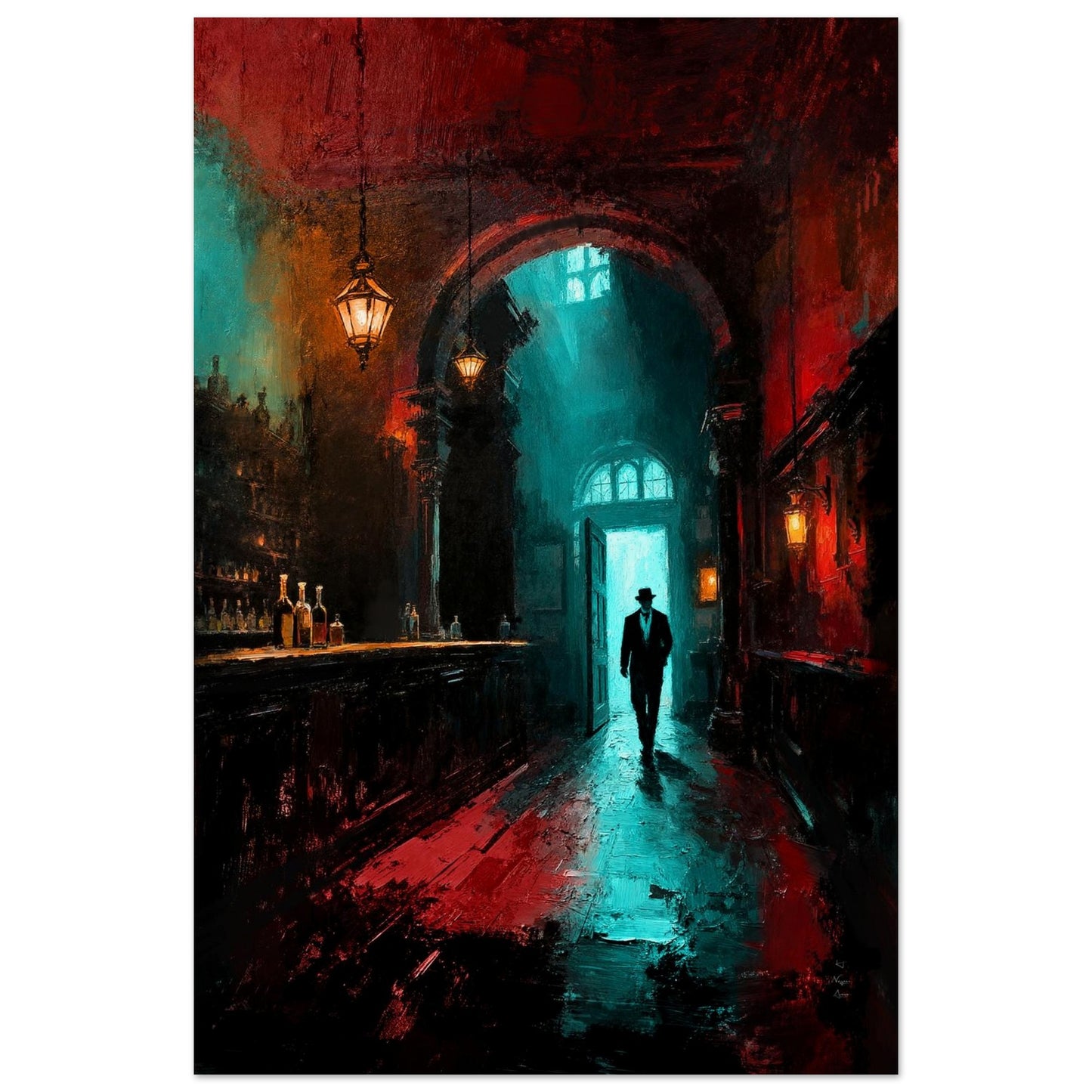 Speakeasy 1920s Bar Art Poster Print 60x90 cm 24x36″ Museum-Quality Matte Poster No Frame