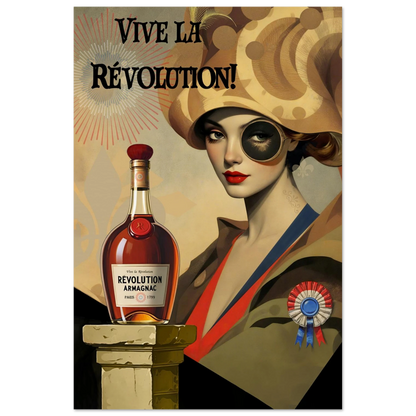 Vintage French Revolution Cognac Art Print No Frame 40x60 cm 16x24″ Museum-Quality Matte Paper Poster