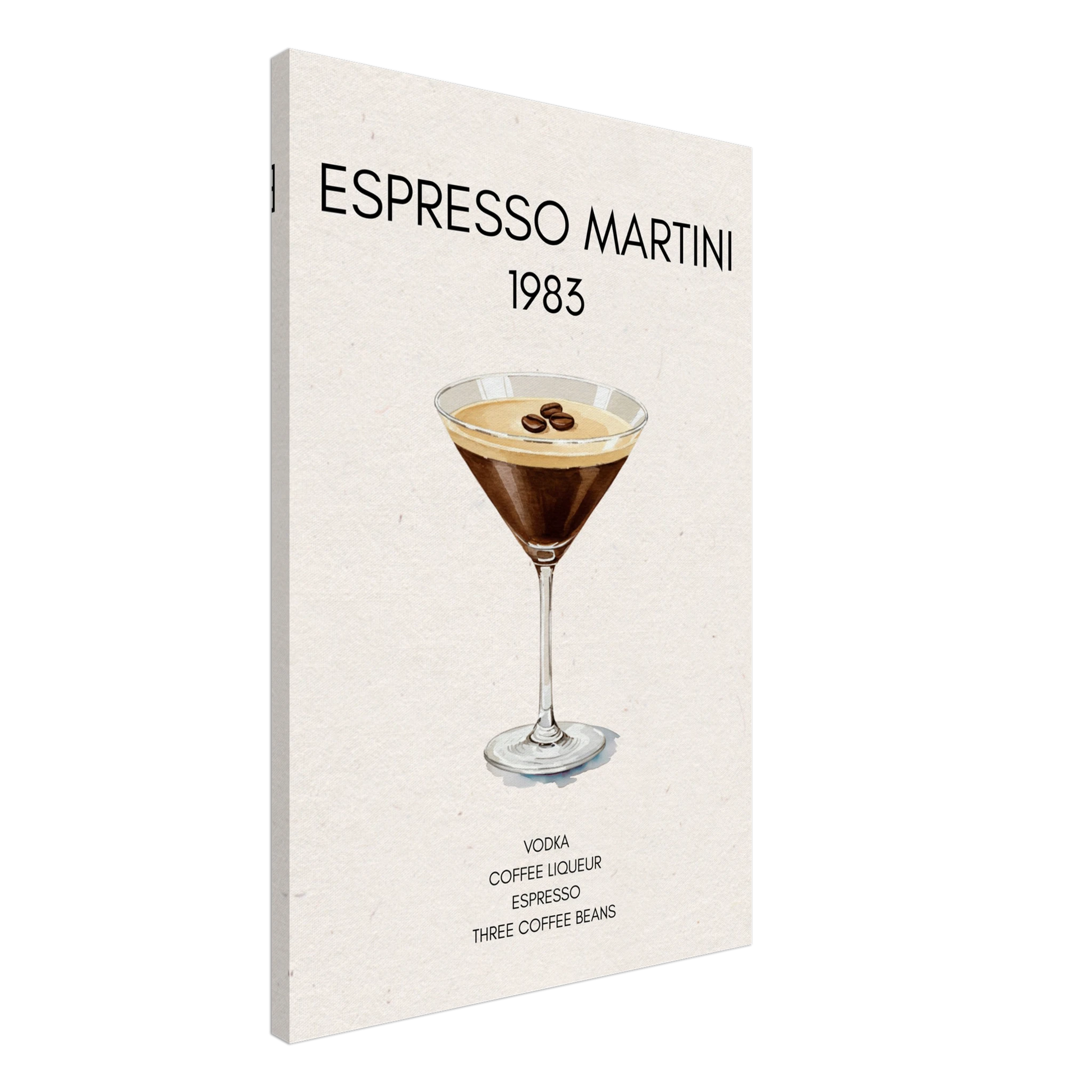 Espresso Martini Cocktail Bar Poster Print No Frame 60x90 cm 24x36″ Premium Matte Paper Poster