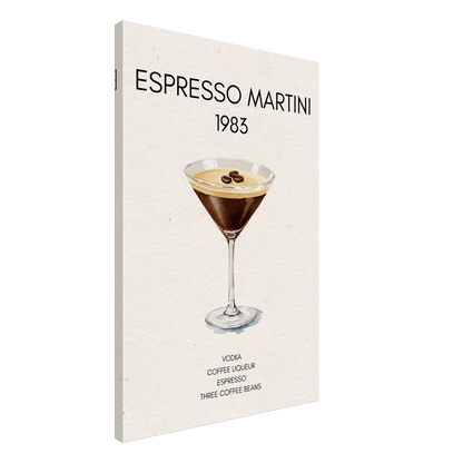Espresso Martini Cocktail Bar Poster Print No Frame 60x90 cm 24x36″ Premium Matte Paper Poster