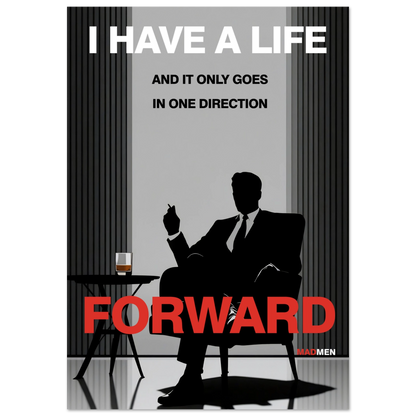 Mad Men Motivational Quote Don Draper Art Print No Frame 60x90 cm 24x36″ Gallery Wrapped Canvas
