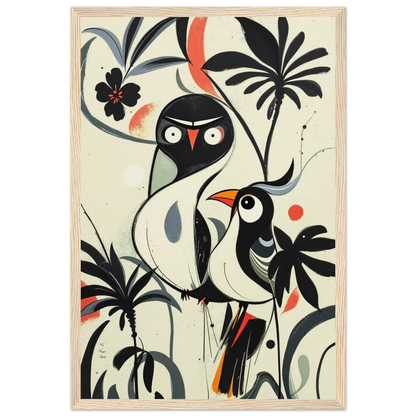 Abstract Bird Modern Tropical Art Print