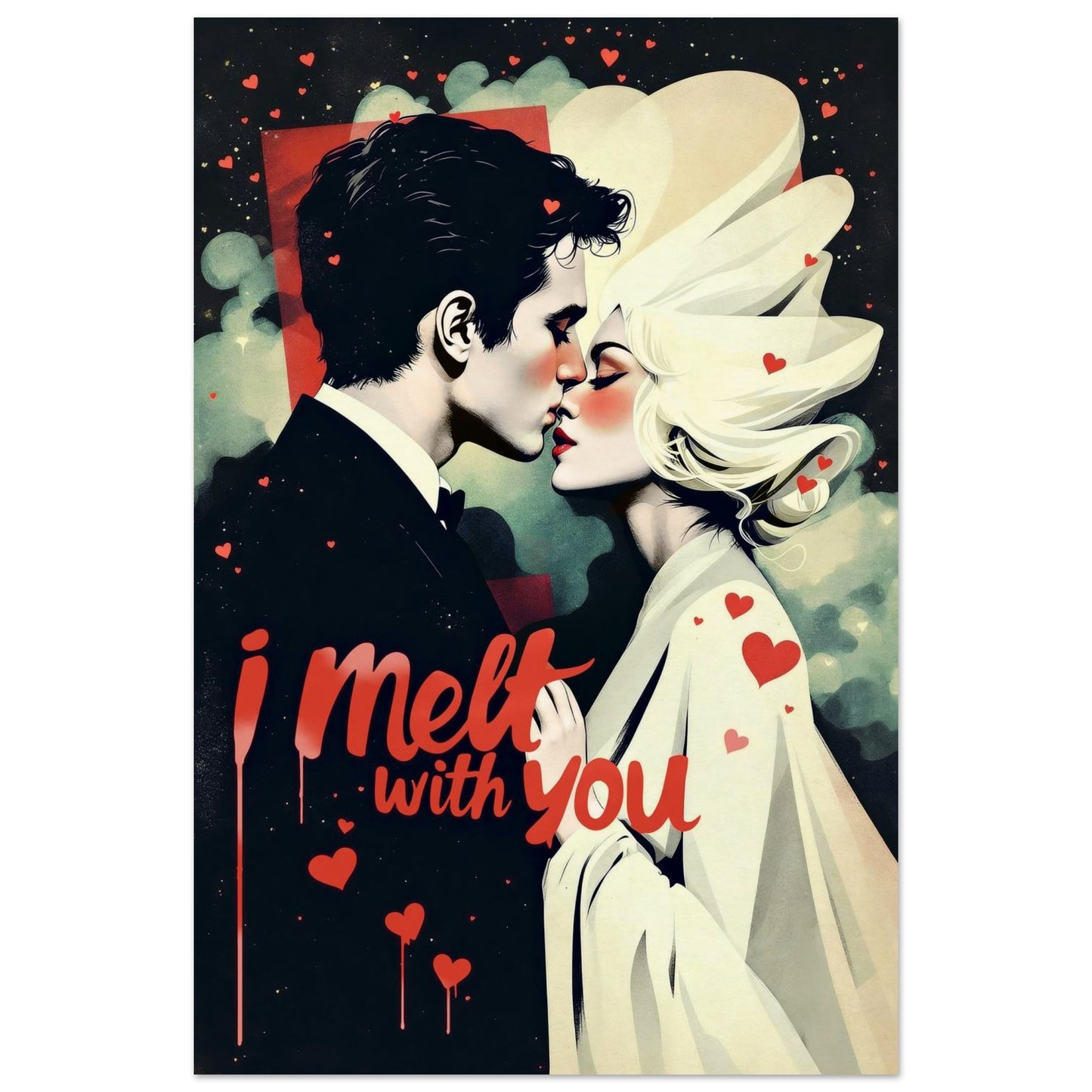 I Melt With You Avant-garde Retro Art Print