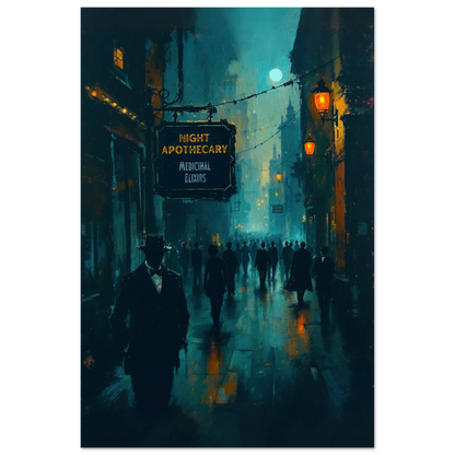 Prohibition Speakeasy Moody Nightlife Art Print 30x45 cm 12x18″ Premium Matte Paper Poster No Frame