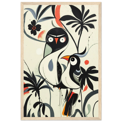Abstract Bird Modern Tropical Art Print