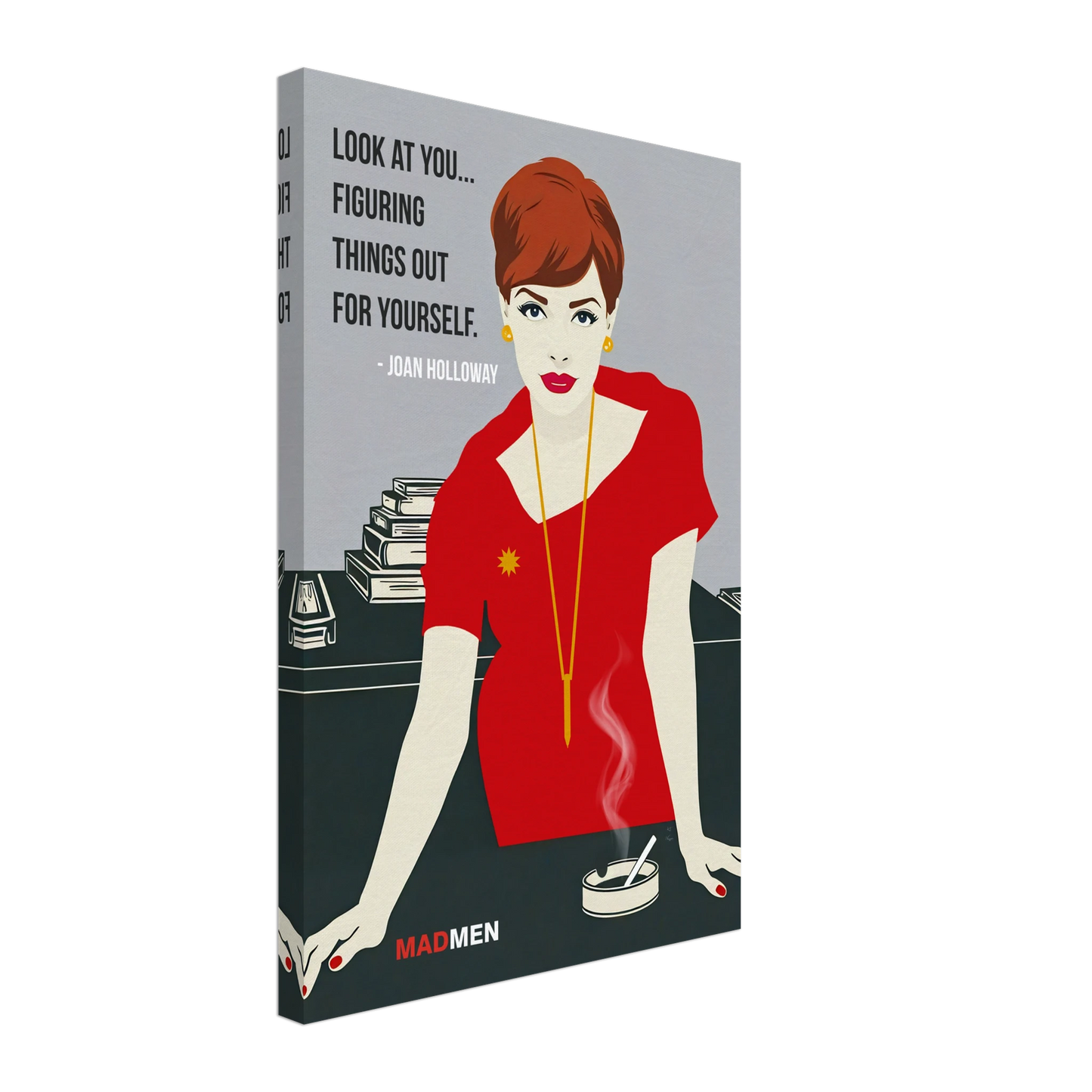 Joan Holloway Mad Men Quote Retro Art Print No Frame 40x60 cm 16x24″ Gallery Wrapped Canvas