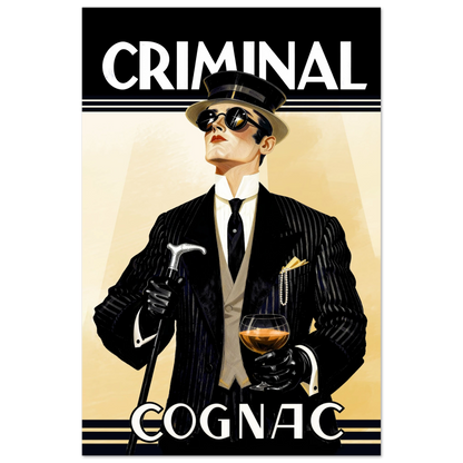 Criminal Cognac 1920s Art Deco Print