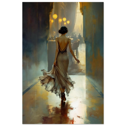 1920s Speakeasy Art Deco Flapper Print 60x90 cm 24x36″ Museum-Quality Matte Paper Poster No Frame