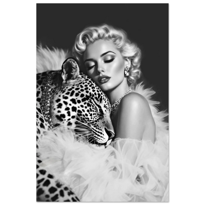 Marilyn Monroe Glam Leopard Art Print No Frame 30x45 cm 12x18″ Premium Matte Paper Poster