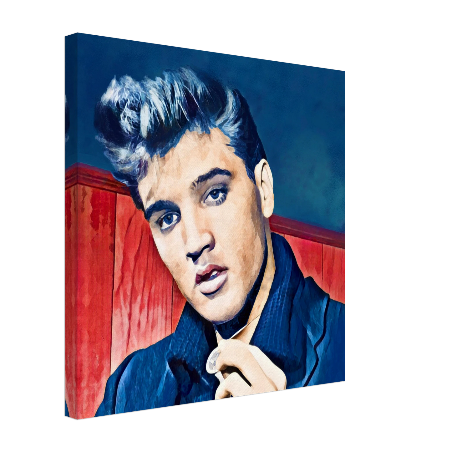 Young Elvis Presley Art Print No Frame 50x50 cm 20x20″ Gallery Wrapped Canvas