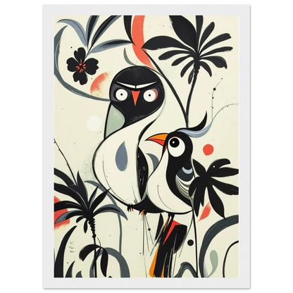 Abstract Bird Modern Tropical Art Print