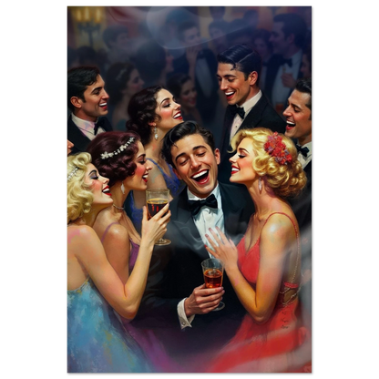 1920s Great Gatsby Speakeasy Party Art Print No Frame 60x90 cm 24x36″ Museum-Quality Matte Paper Poster