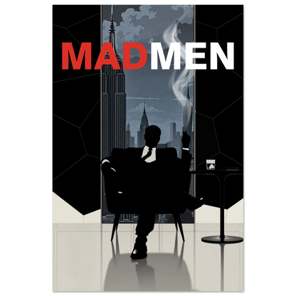 Mad Men Don Draper Retro Art Print No Frame 30x45 cm 12x18″ Premium Matte Paper Poster