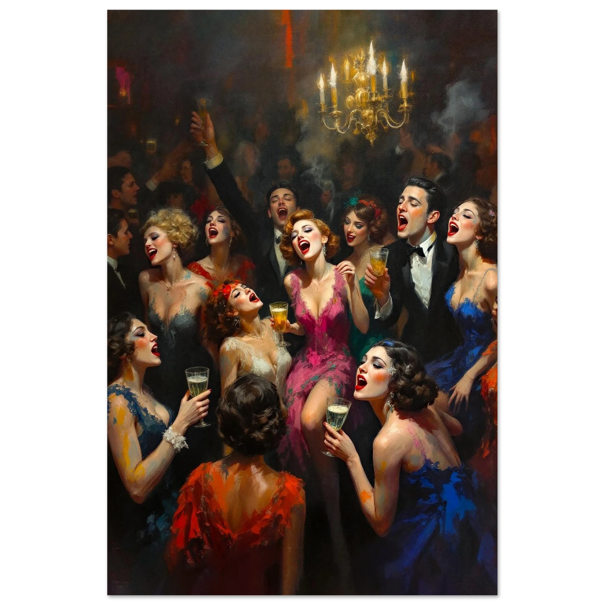 Gatsby 1920s Art Deco Speakeasy Art Print 60x90 cm 24x36″ Premium Matte Paper Poster No Frame