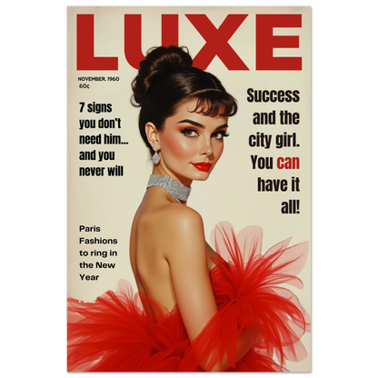 Audrey Hepburn Vintage Fashion Art Print No Frame 40x60 cm 16x24″ Classic Matte Paper Poster