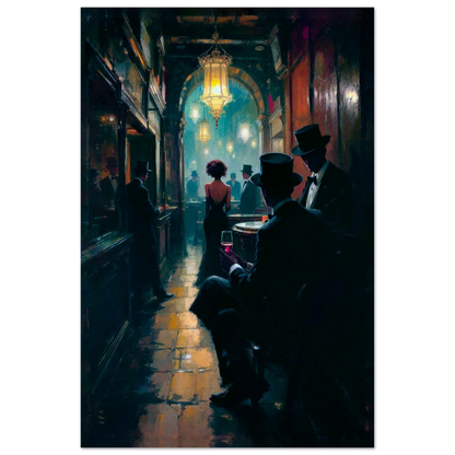 Prohibition Speakeasy Art Deco Print 30x45 cm 12x18″ Museum-Quality Matte Paper Poster No Frame