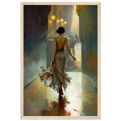 1920s Speakeasy Art Deco Flapper Print 60x90 cm 24x36″ Gallery Wrapped Canvas No Frame