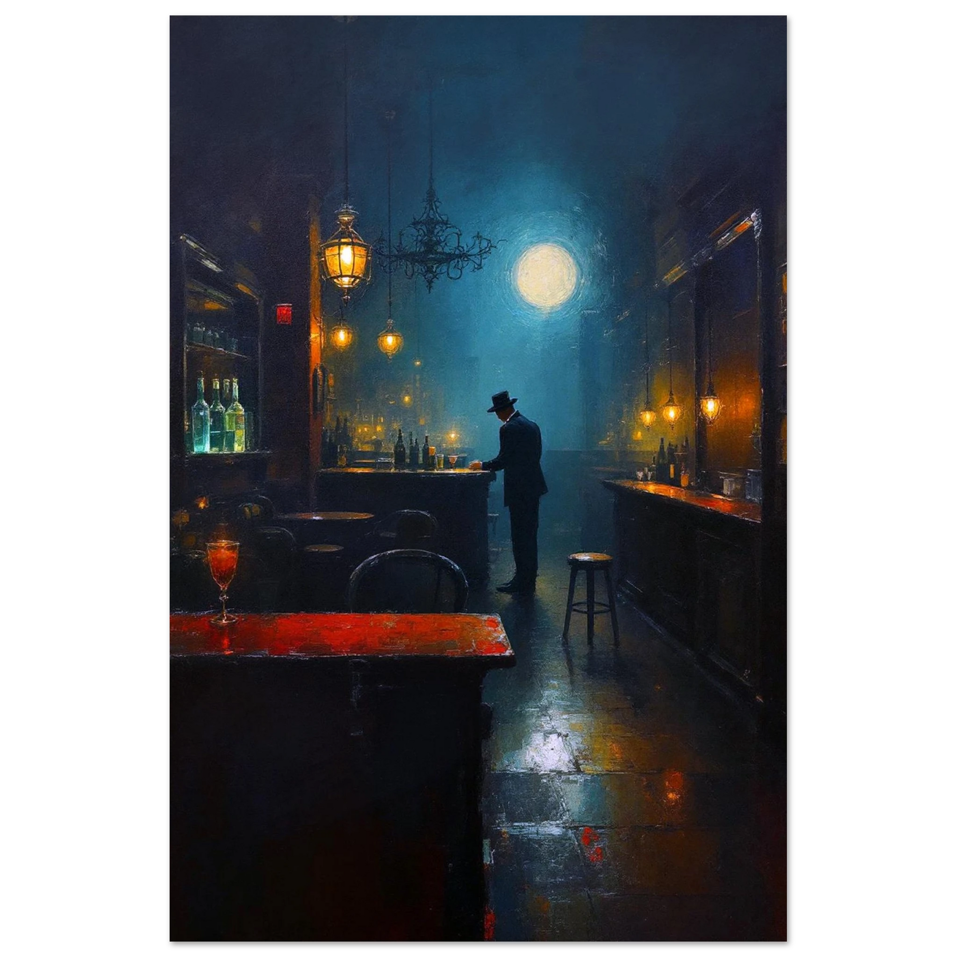 Speakeasy Bootleg Prohibition Bar Art Print