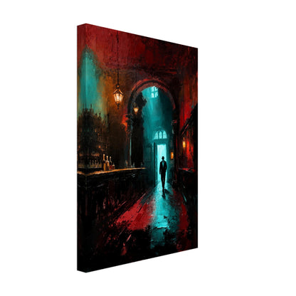 Speakeasy 1920s Bar Art Poster Print 70x100 cm 28x40″ Premium Matte Framed Poster Black Wood Frame