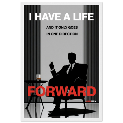 Mad Men Motivational Quote Don Draper Art Print No Frame 60x90 cm 24x36″ Gallery Wrapped Canvas