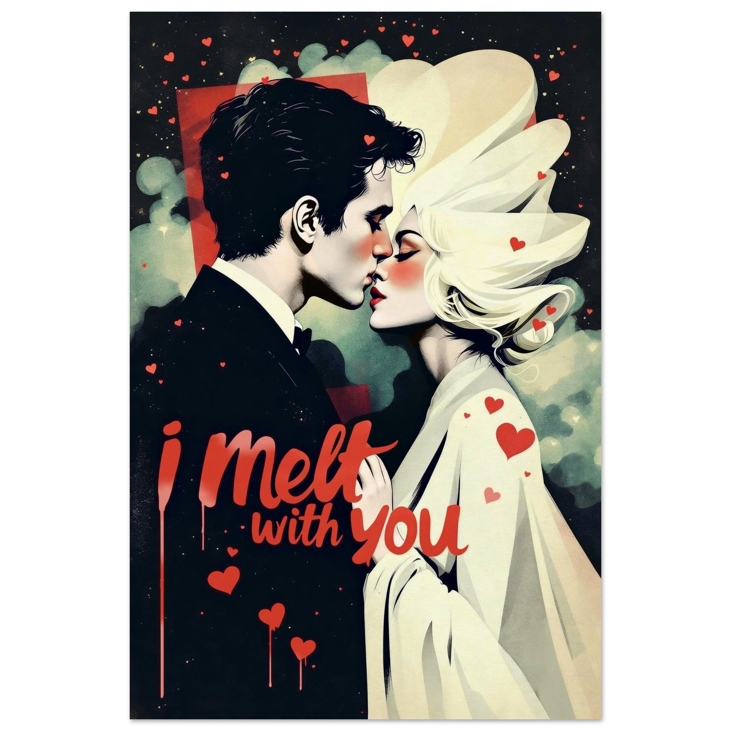 I Melt With You Avant-garde Retro Art Print