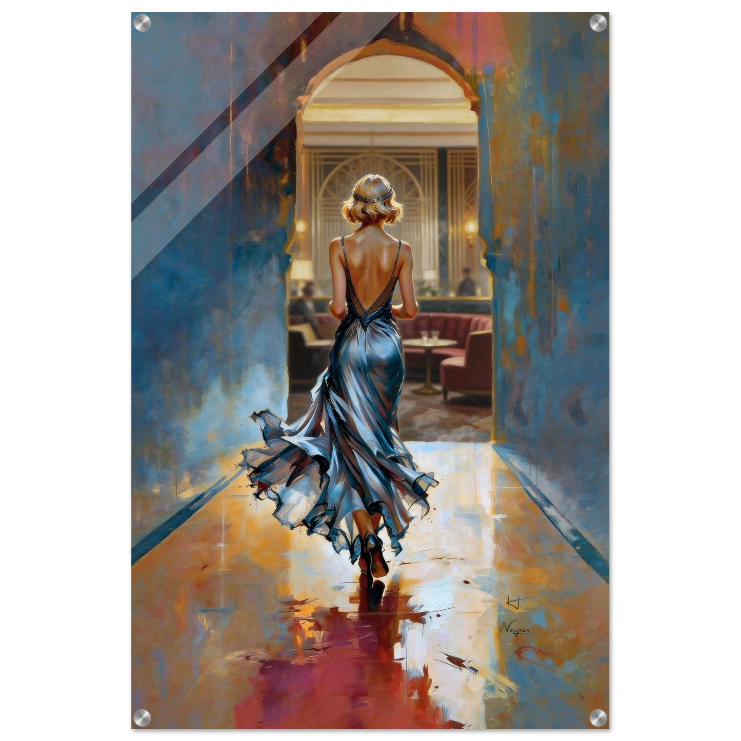 1920s Speakeasy Gatsby Flapper Art Deco Print