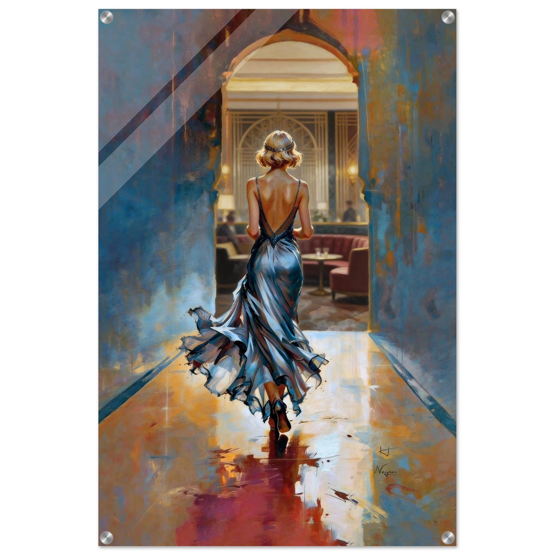 1920s Speakeasy Gatsby Flapper Art Deco Print