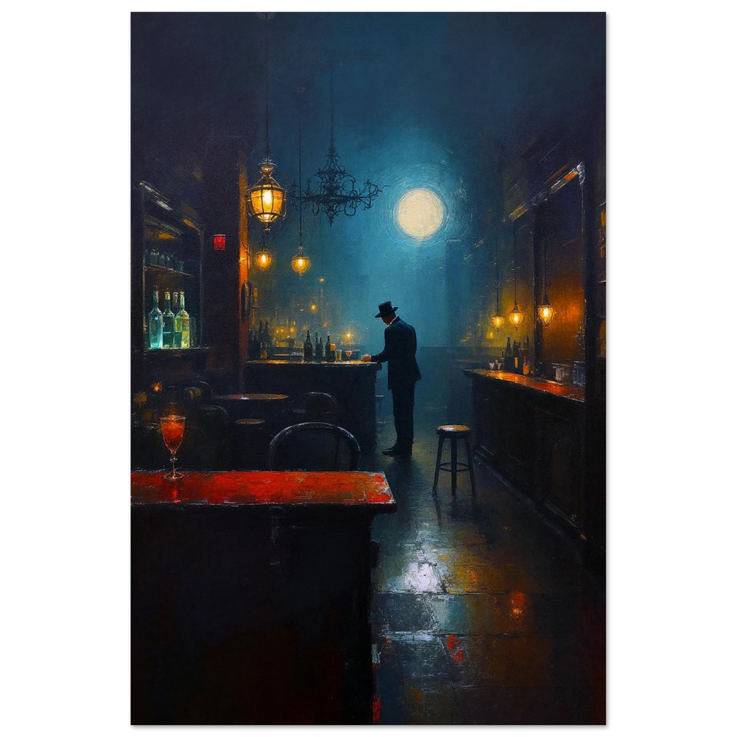 Speakeasy Bootleg Prohibition Bar Art Print