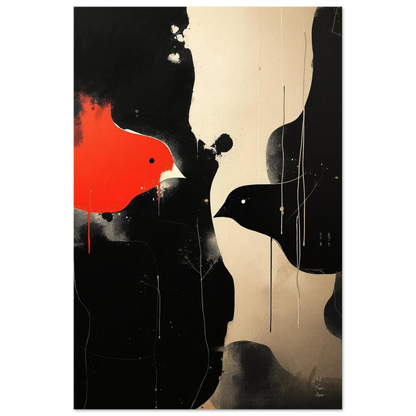 Abstract Bird Minimalist Fine Art Print 60x90 cm 24x36″ Classic Matte Paper Poster No Frame