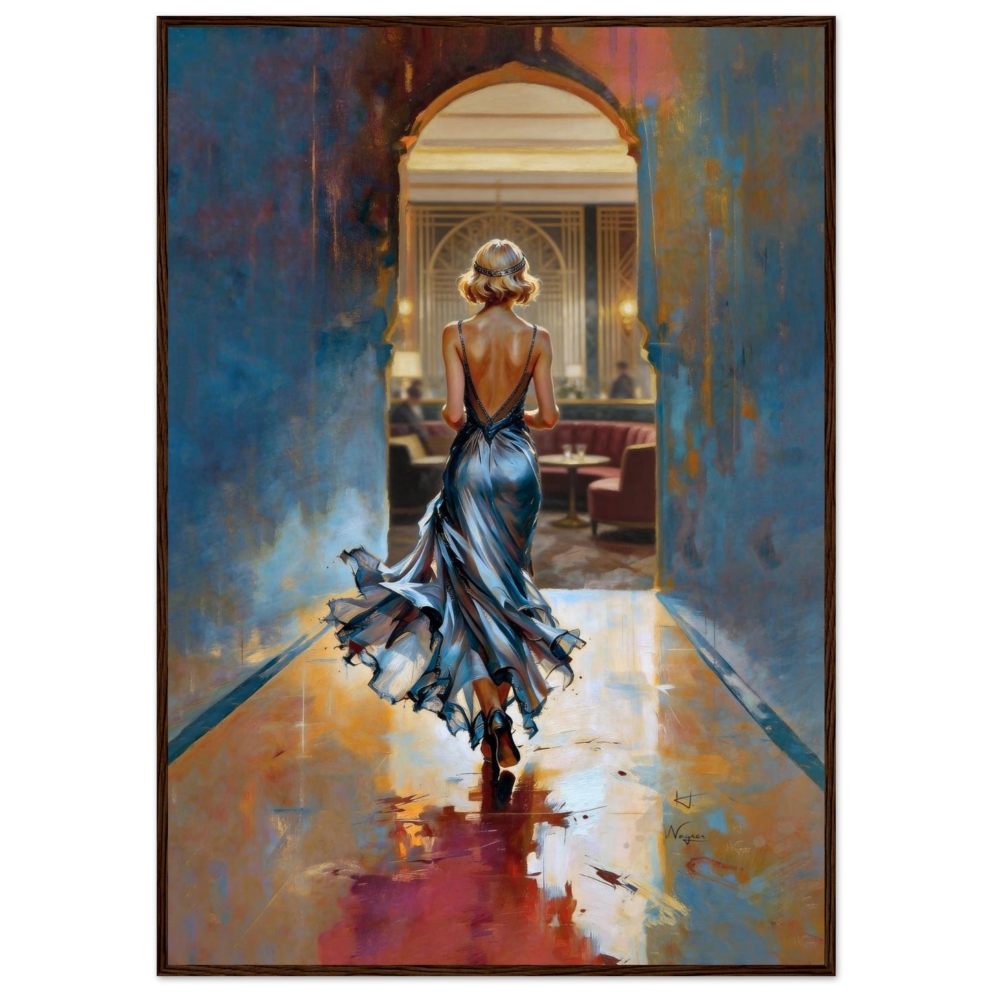 1920s Speakeasy Gatsby Flapper Art Deco Print