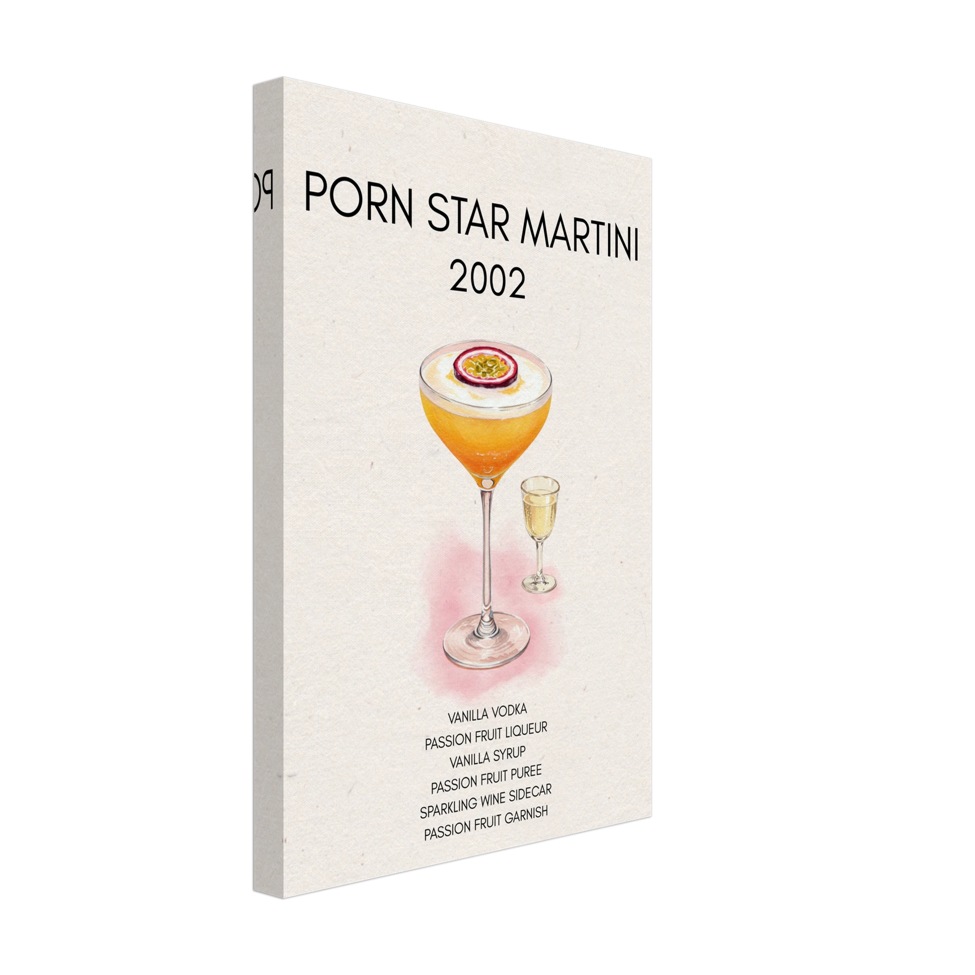Porn Star Martini Bar Art Cocktail Print No Frame 30x45 cm 12x18″ Gallery Wrapped Canvas