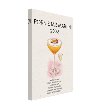 Porn Star Martini Bar Art Cocktail Print No Frame 30x45 cm 12x18″ Gallery Wrapped Canvas