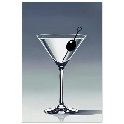 Retro Martini Lounge Cocktail Bar Art Print 30x45 cm 12x18″ Premium Matte Paper Poster No Frame
