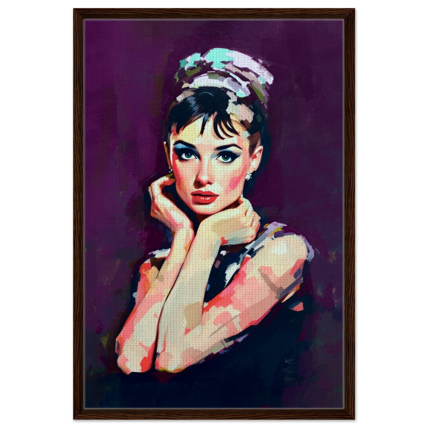 Audrey Hepburn Painting Art Print