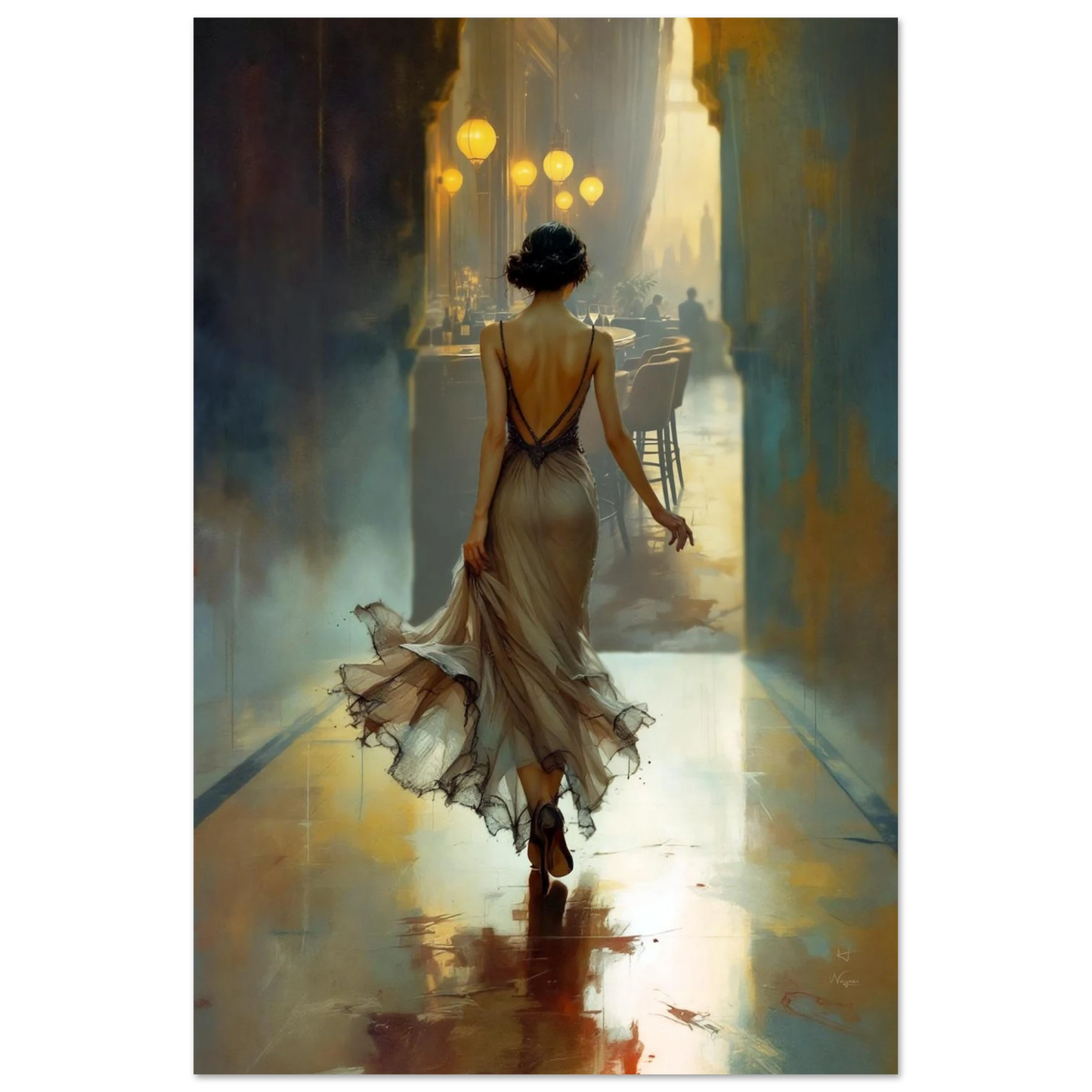 1920s Speakeasy Art Deco Print No Frame 40x60 cm 16x24″ Classic Matte Paper Poster