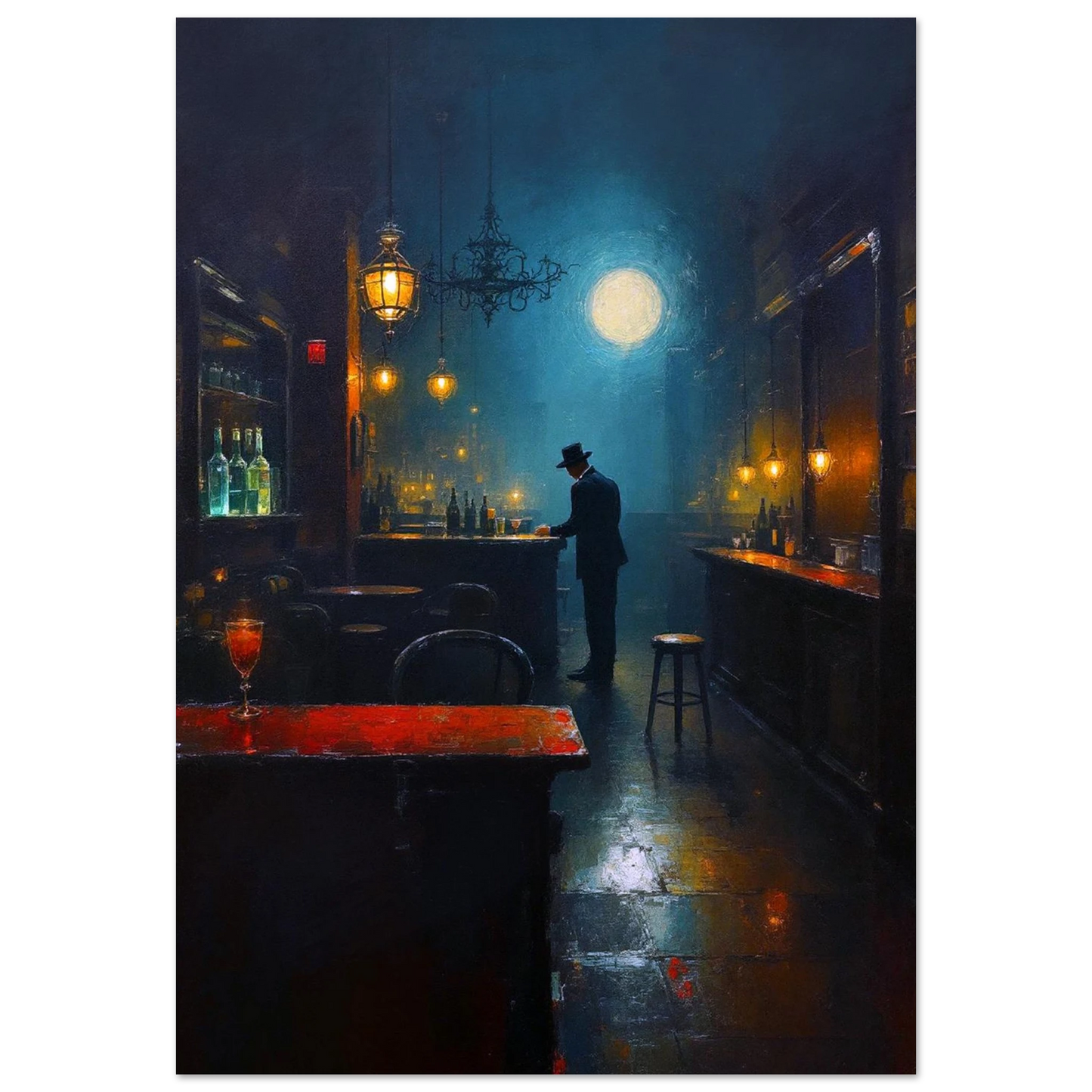 Speakeasy Bootleg Prohibition Bar Art Print