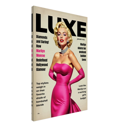 Marilyn Monroe Old Hollywood Art Print No Frame 60x90 cm 24x36″ Gallery Wrapped Canvas