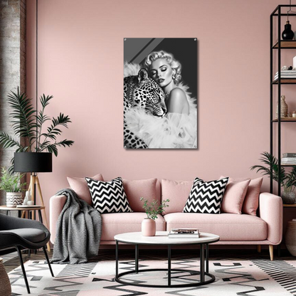 Marilyn Monroe Glam Leopard Art Print